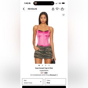 Superdown Satin and Contrasting Cami